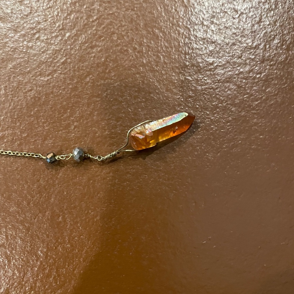 Multi Length Necklace With Stone Dangle - image 4